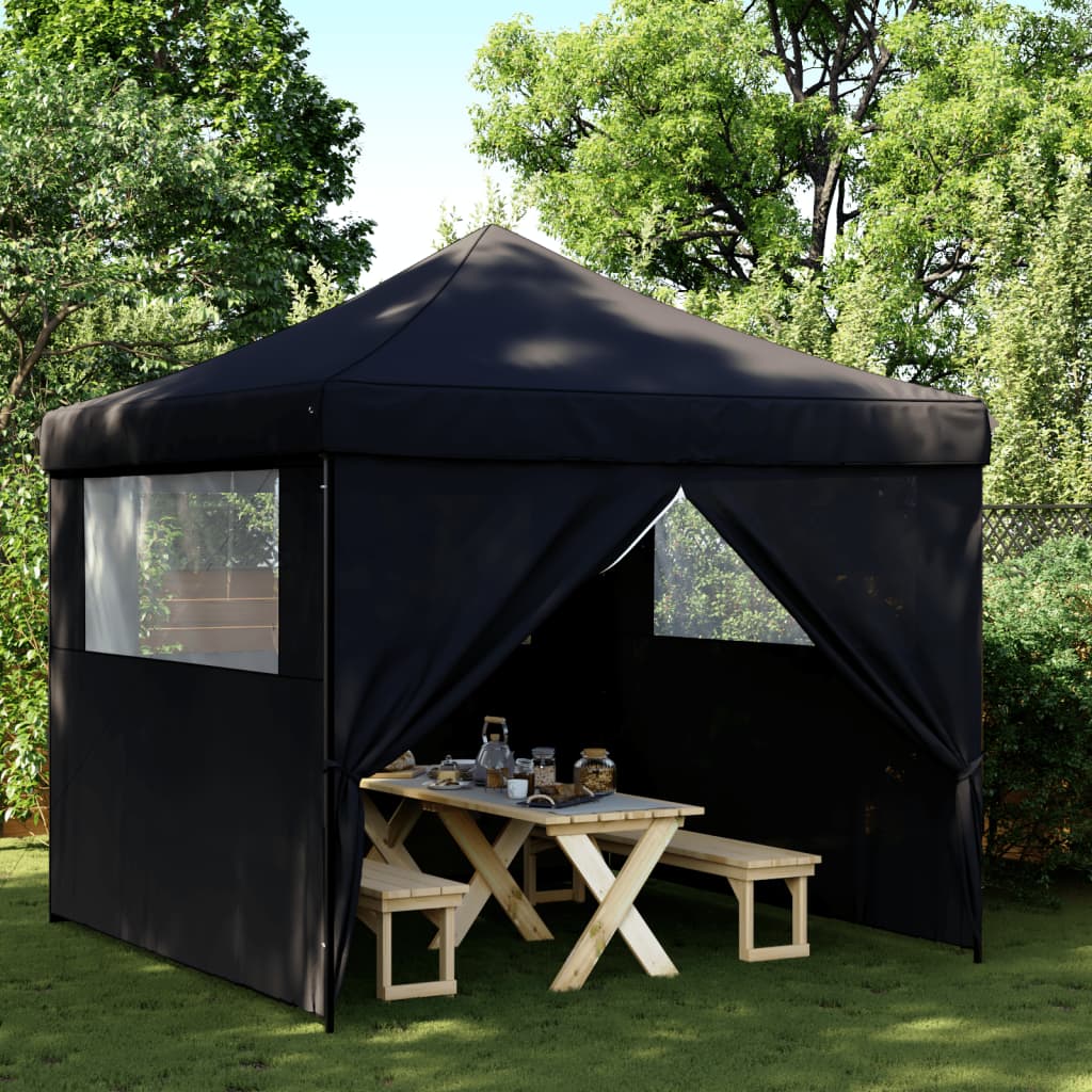 Partytent inklapbaar pop-up met 2 zijwanden