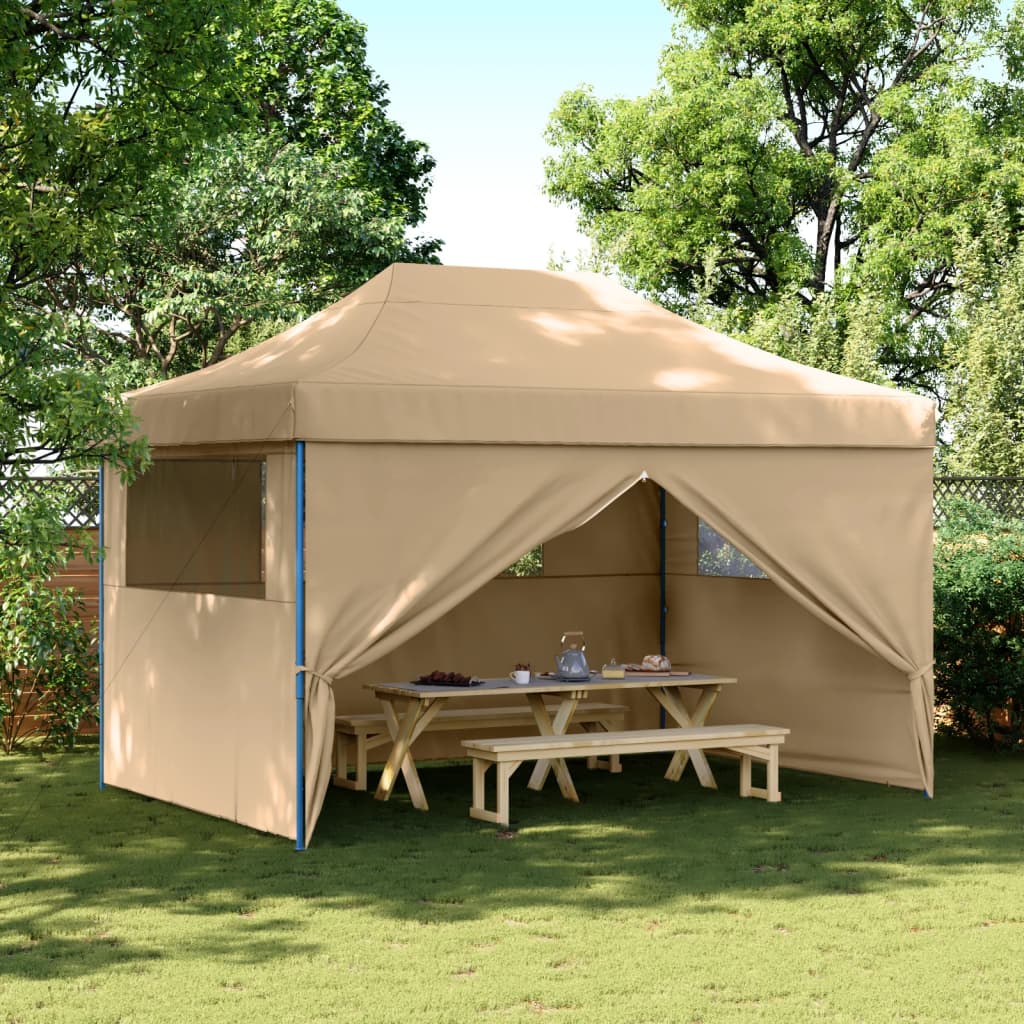 Partytent inklapbaar pop-up met 3 zijwanden