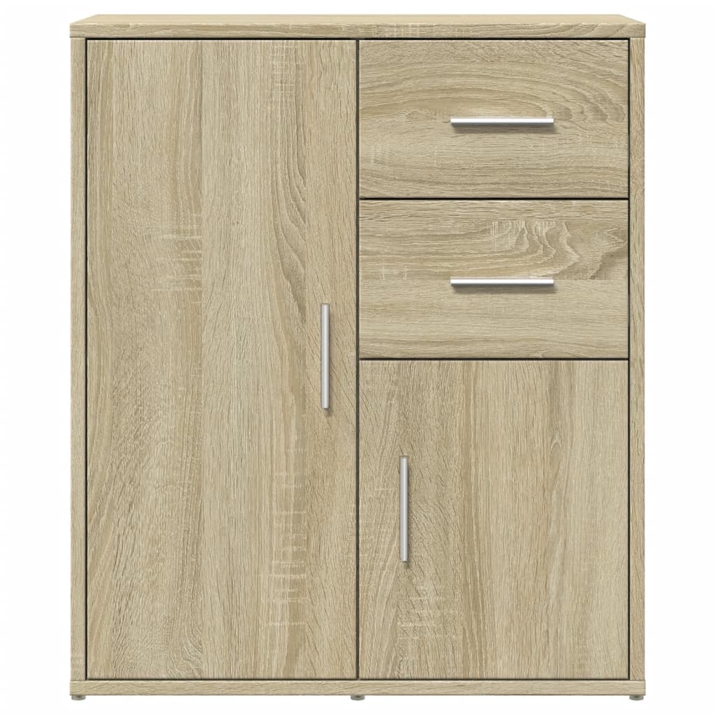 Dressoir 60x31x70 cm bewerkt hout eikenkleurig