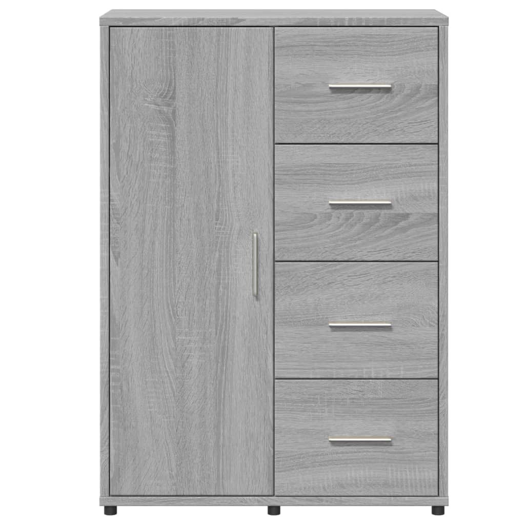 Dressoir 60x31x84 cm bewerkt hout eikenkleurig