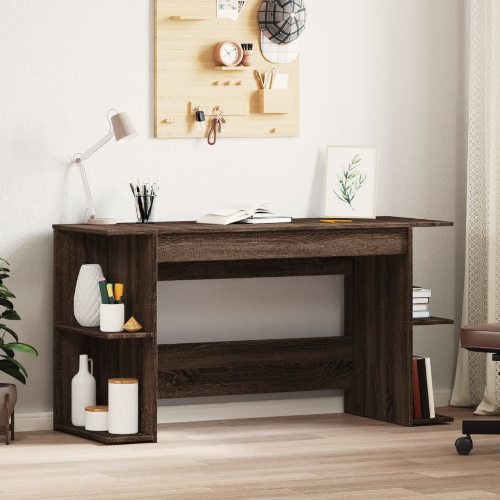 Bureau 140x50x75 cm bewerkt hout