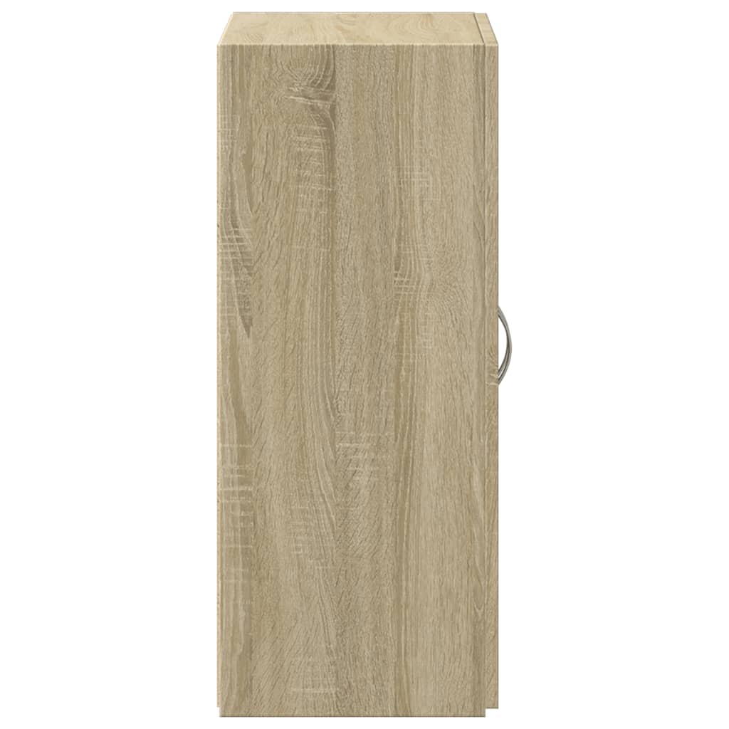 Archiefkast 60x32x115 cm bewerkt hout