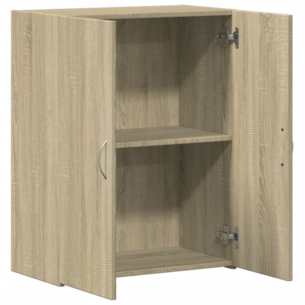 Archiefkast 60x32x115 cm bewerkt hout