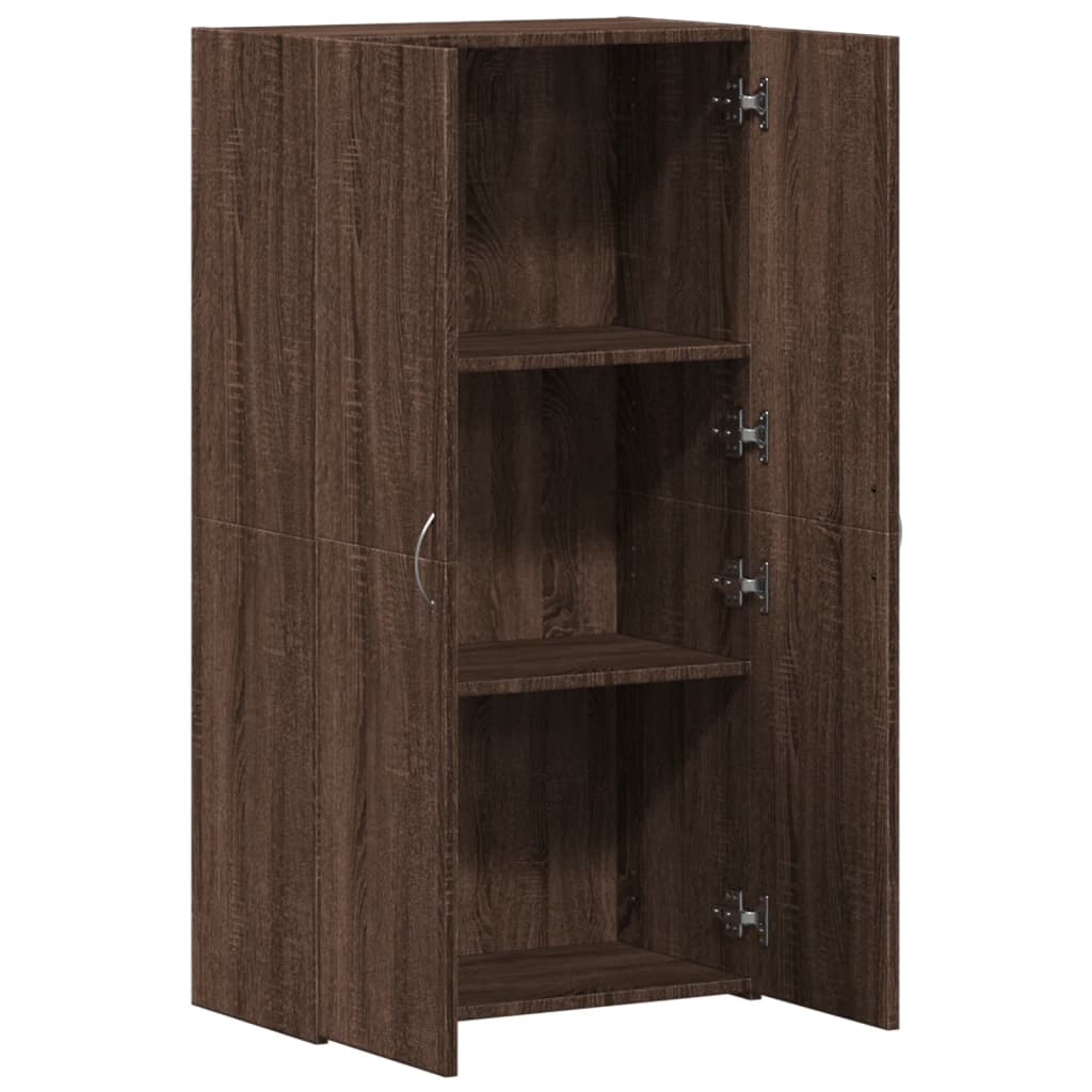 Archiefkast 60x32x115 cm bewerkt hout