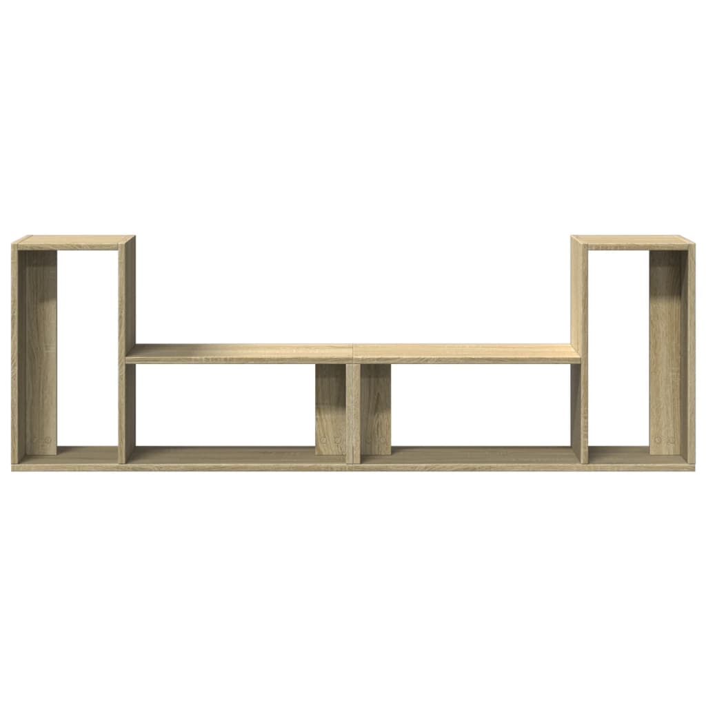 Tv-meubelen 2 st 100x30x50 cm bewerkt hout grijs sonoma eiken