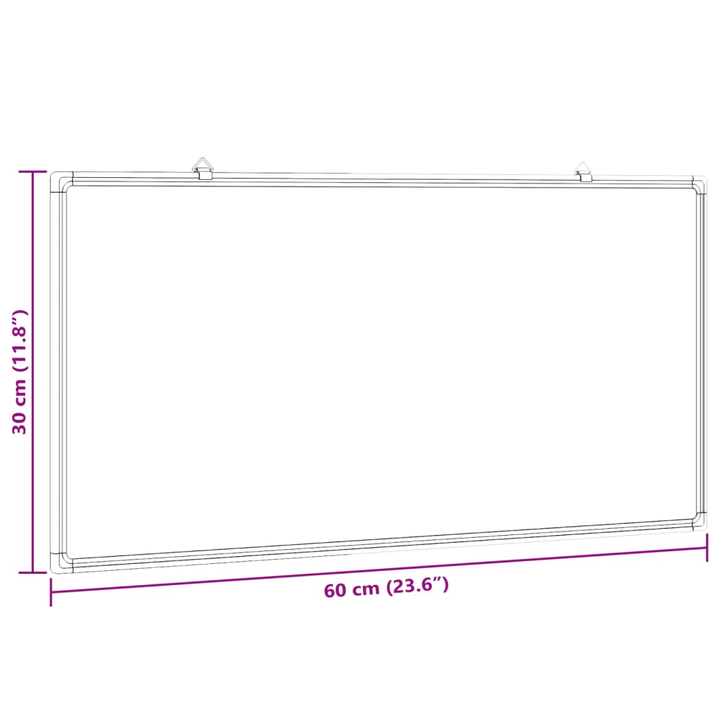 Whiteboard magnetisch 100x50x1,7 cm aluminium