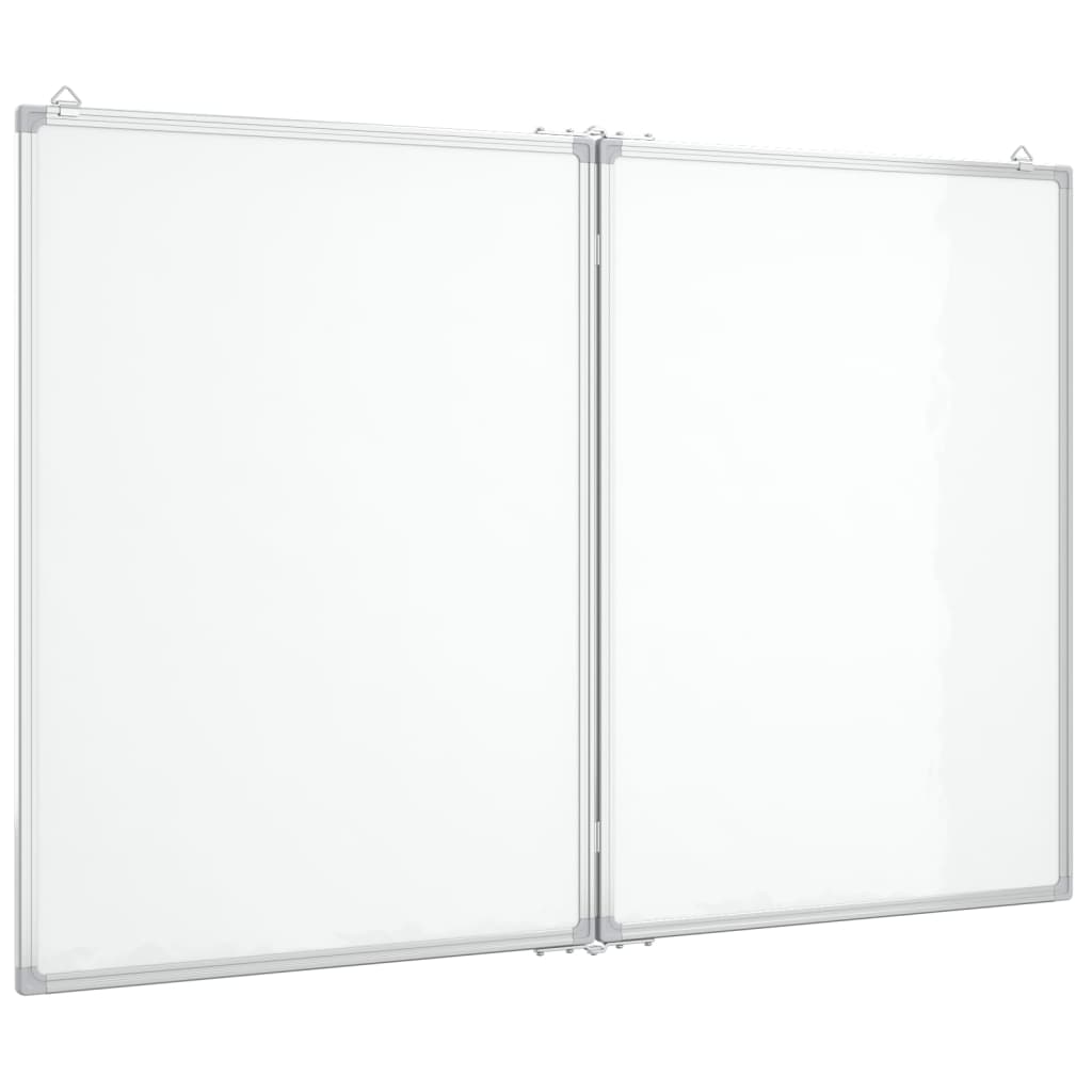 Whiteboard magnetisch inklapbaar 80x100x1,7 cm aluminium