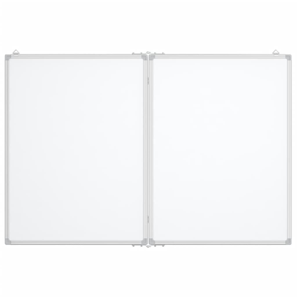 Whiteboard magnetisch inklapbaar 80x100x1,7 cm aluminium