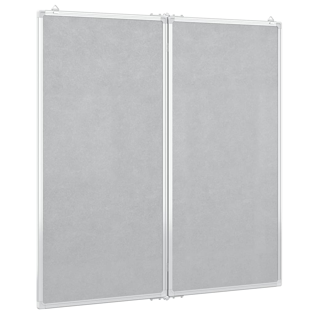 Whiteboard magnetisch inklapbaar 80x100x1,7 cm aluminium