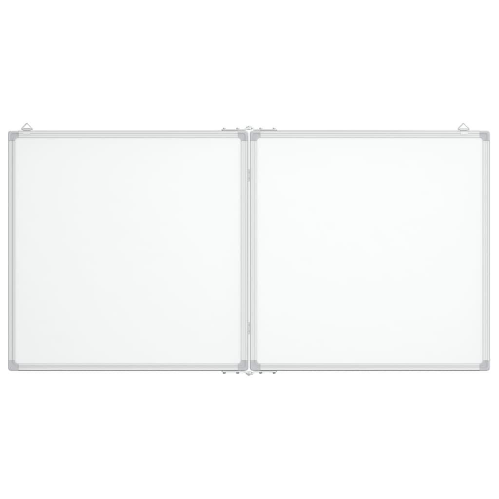 Whiteboard magnetisch inklapbaar 80x100x1,7 cm aluminium