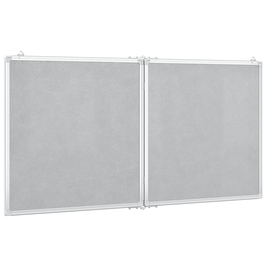 Whiteboard magnetisch inklapbaar 80x100x1,7 cm aluminium