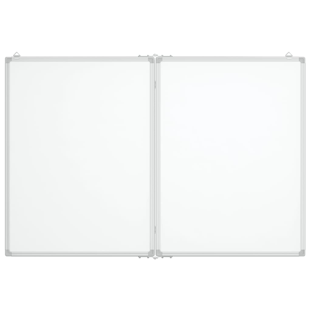 Whiteboard magnetisch inklapbaar 80x100x1,7 cm aluminium