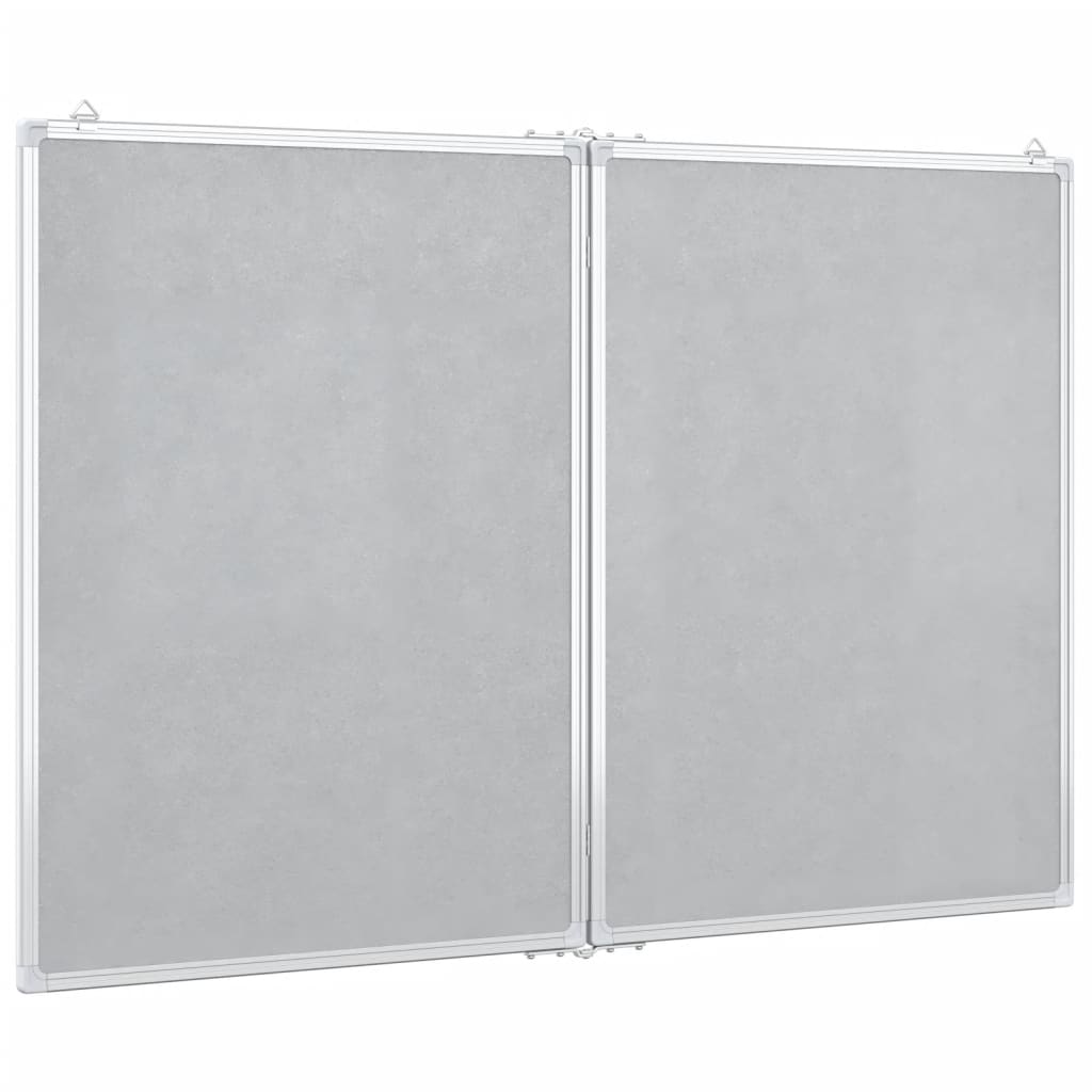 Whiteboard magnetisch inklapbaar 80x100x1,7 cm aluminium