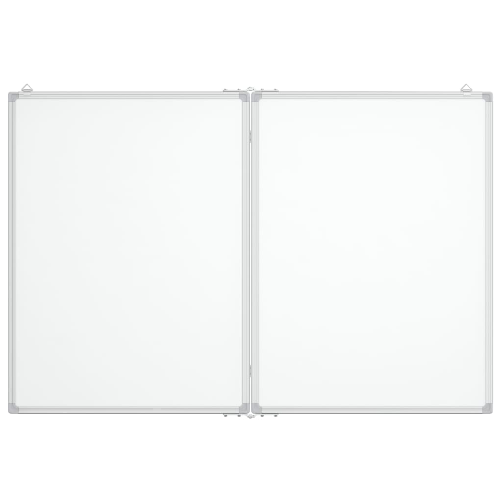 Whiteboard magnetisch inklapbaar 80x100x1,7 cm aluminium