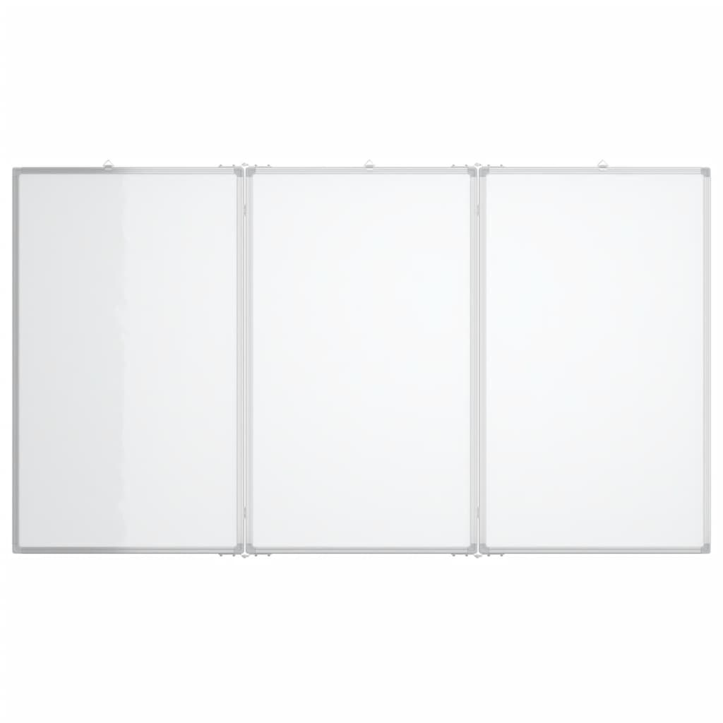 Whiteboard magnetisch inklapbaar 180x80x1,7 cm aluminium