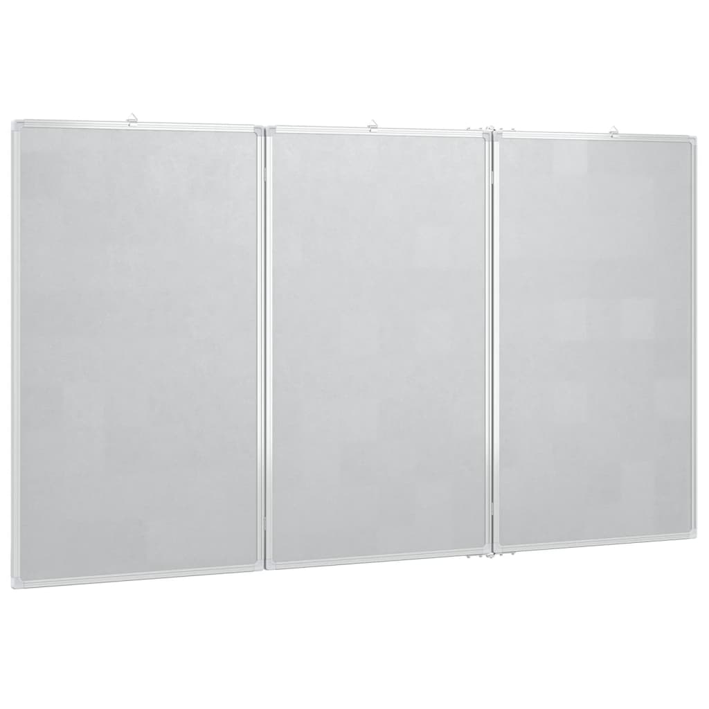 Whiteboard magnetisch inklapbaar 180x80x1,7 cm aluminium