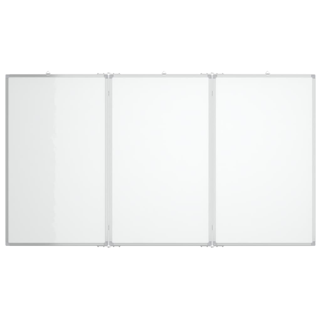 Whiteboard magnetisch inklapbaar 180x80x1,7 cm aluminium