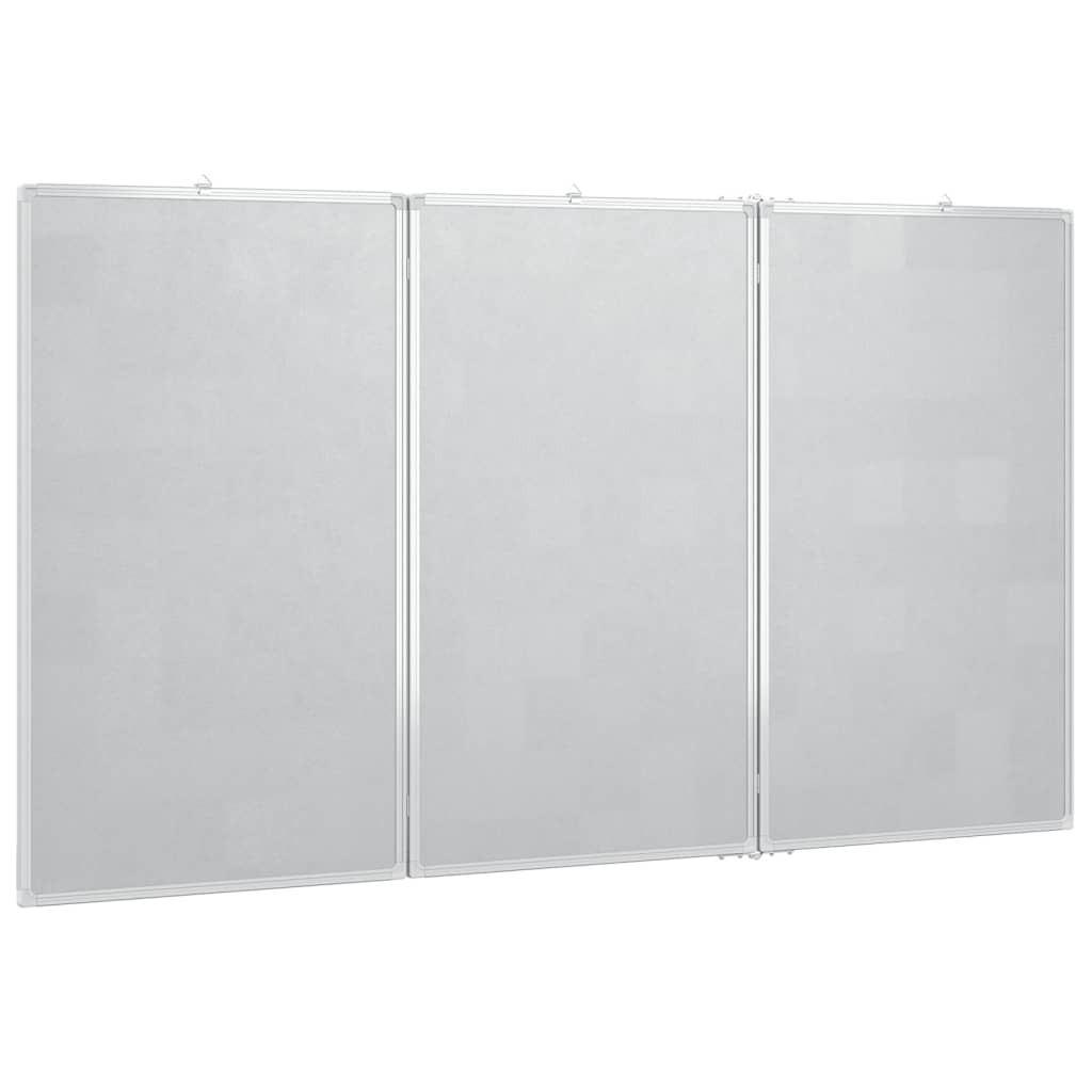 Whiteboard magnetisch inklapbaar 180x80x1,7 cm aluminium