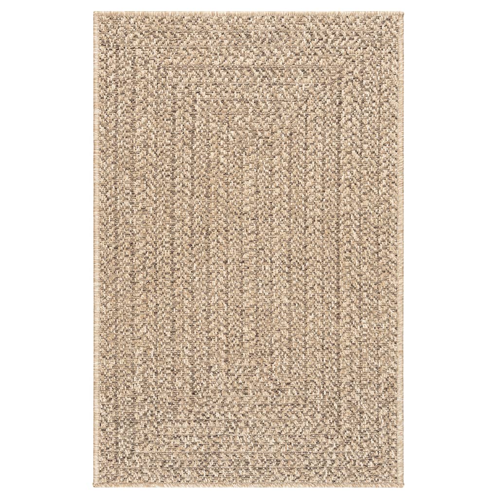 Vloerkleed ZIZUR binnen en buiten 160x230 cm jute look