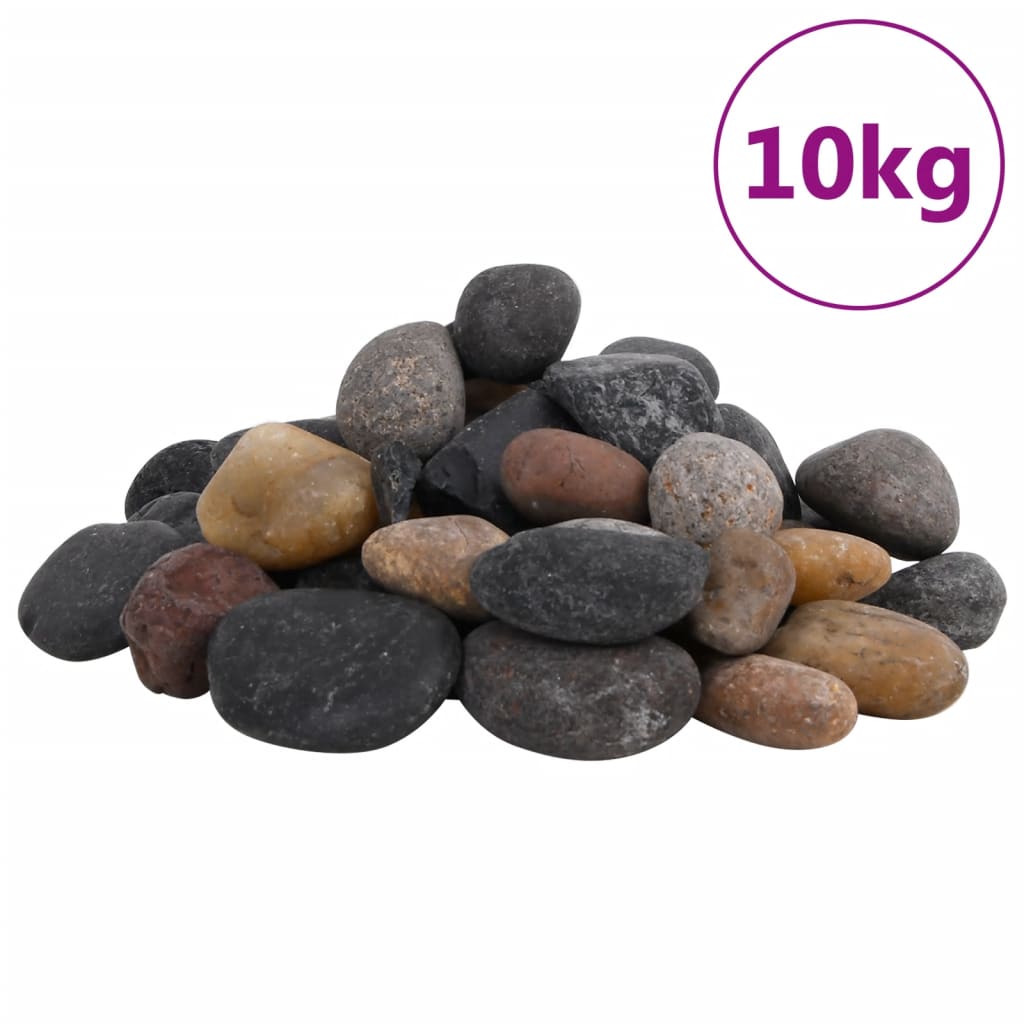 Kiezelstenen gepolijst 2-5 cm 25 kg meerkleurig