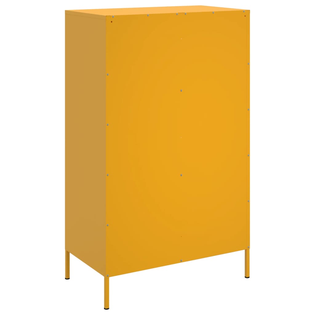 Hoge kast 68x39x113 cm staal antracietkleurig