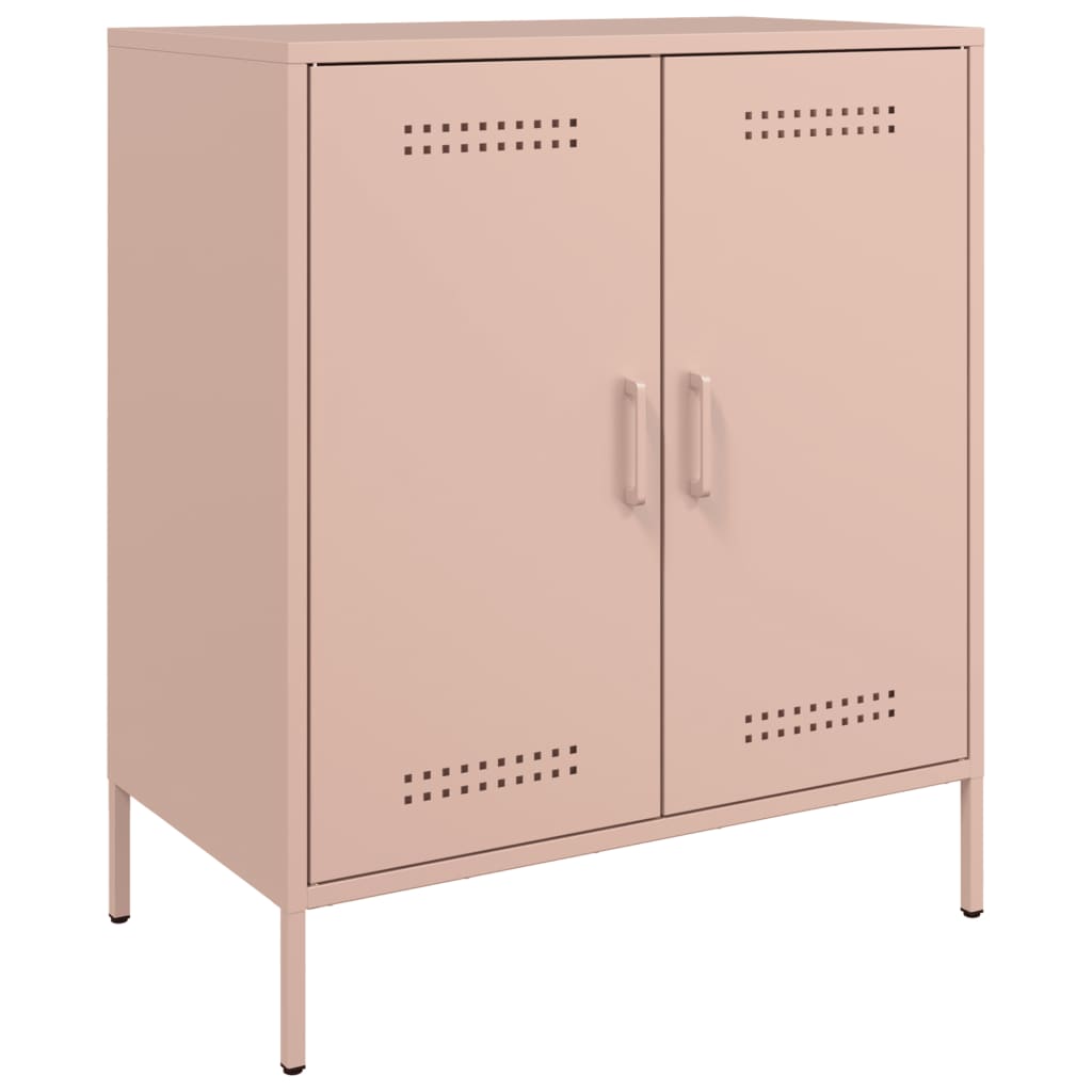 Dressoir 68x39x79 cm staal antracietkleurig