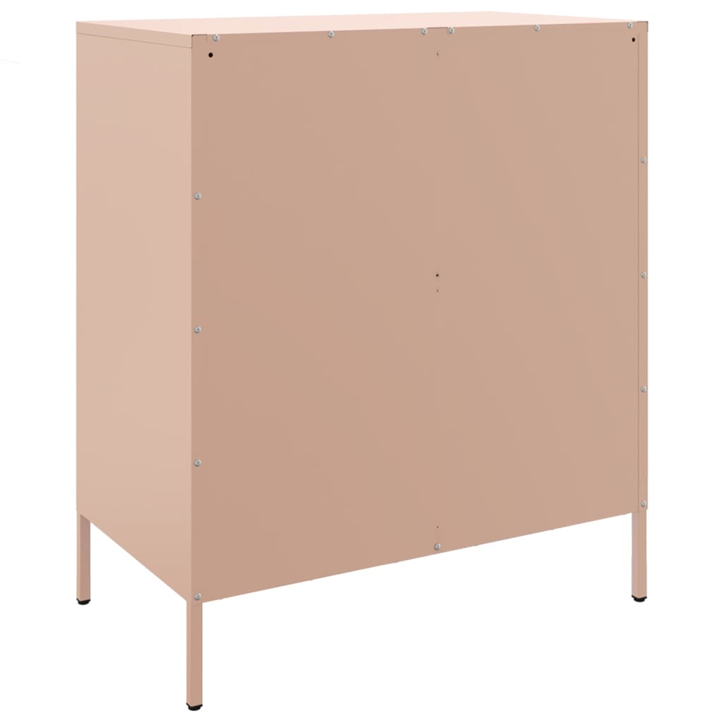 Dressoir 68x39x79 cm staal antracietkleurig