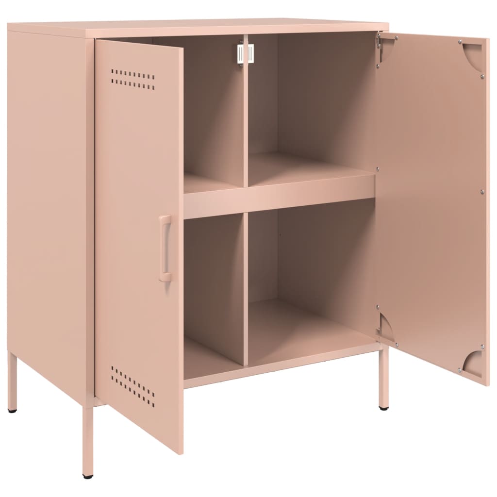 Dressoir 68x39x79 cm staal antracietkleurig