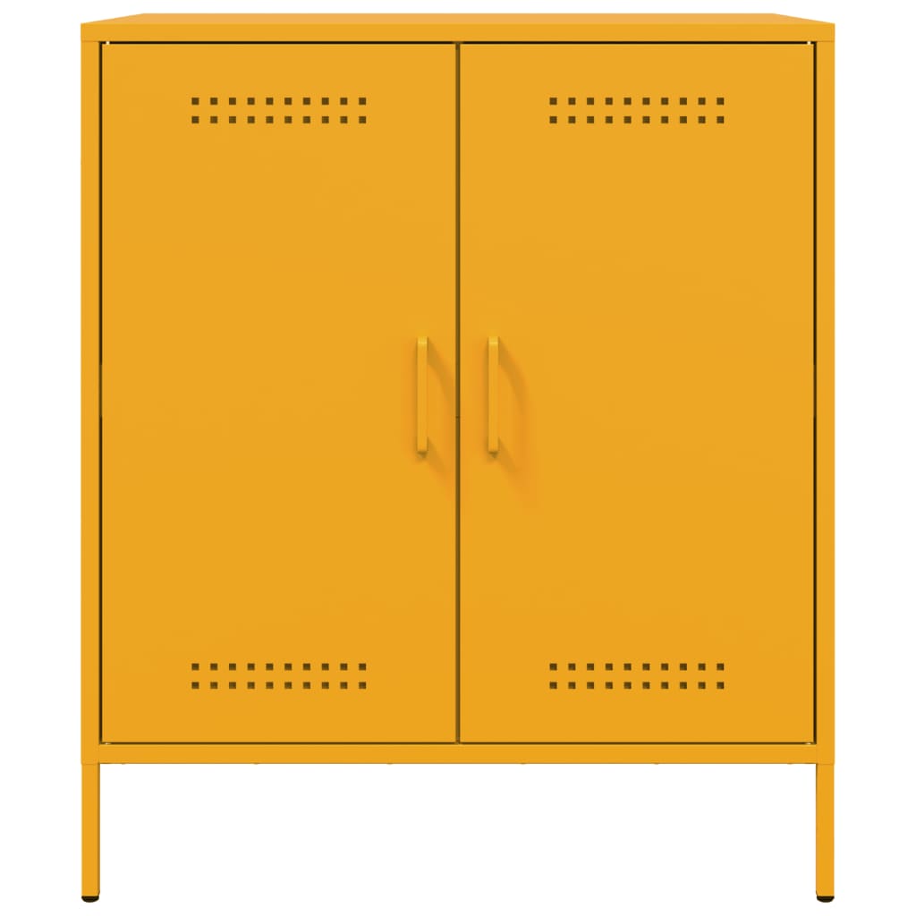 Dressoir 68x39x79 cm staal antracietkleurig