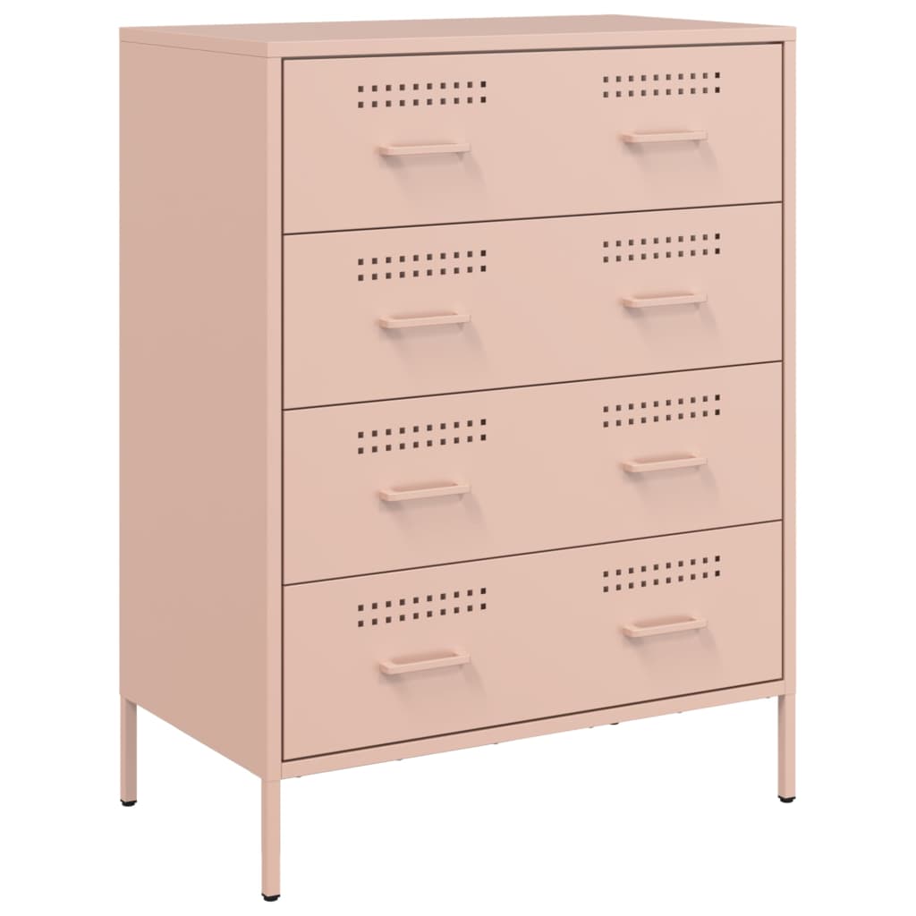 Dressoir 68x39x89 cm staal zwart