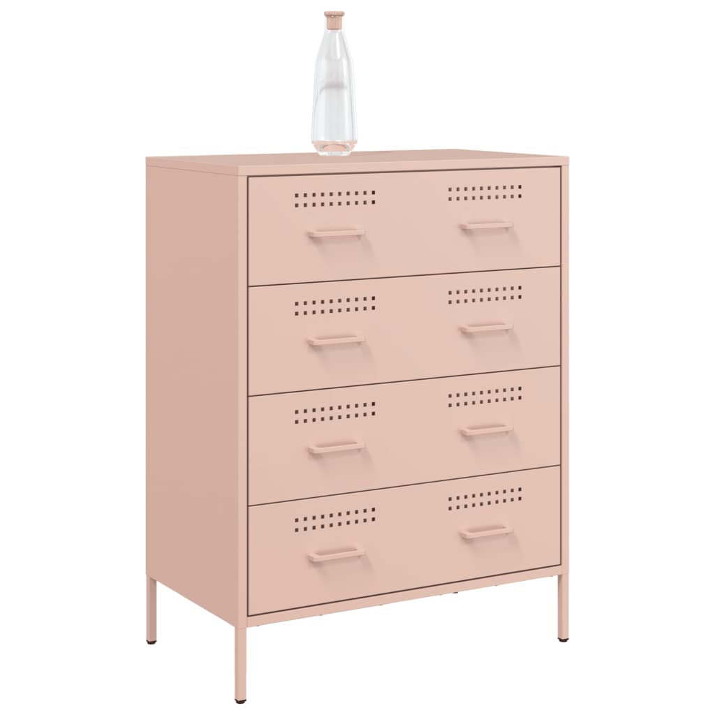 Dressoir 68x39x89 cm staal zwart