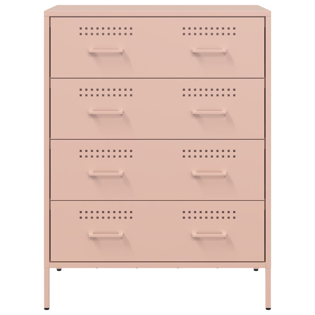 Dressoir 68x39x89 cm staal zwart