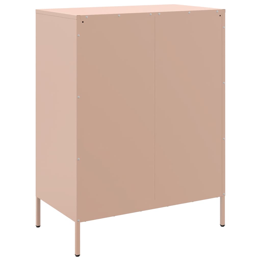 Dressoir 68x39x89 cm staal zwart