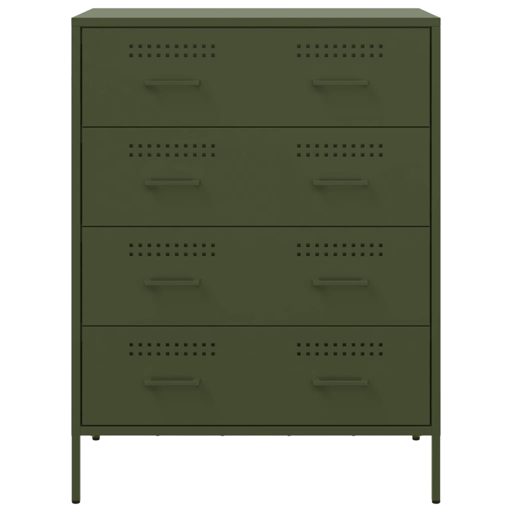 Dressoir 68x39x89 cm staal zwart