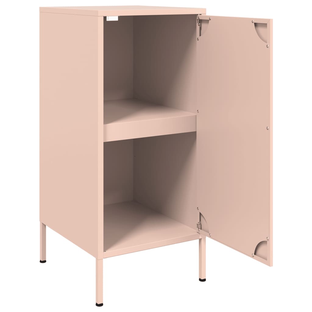 Dressoir 36x39x79 cm koudgewalst staal mosterdgeel