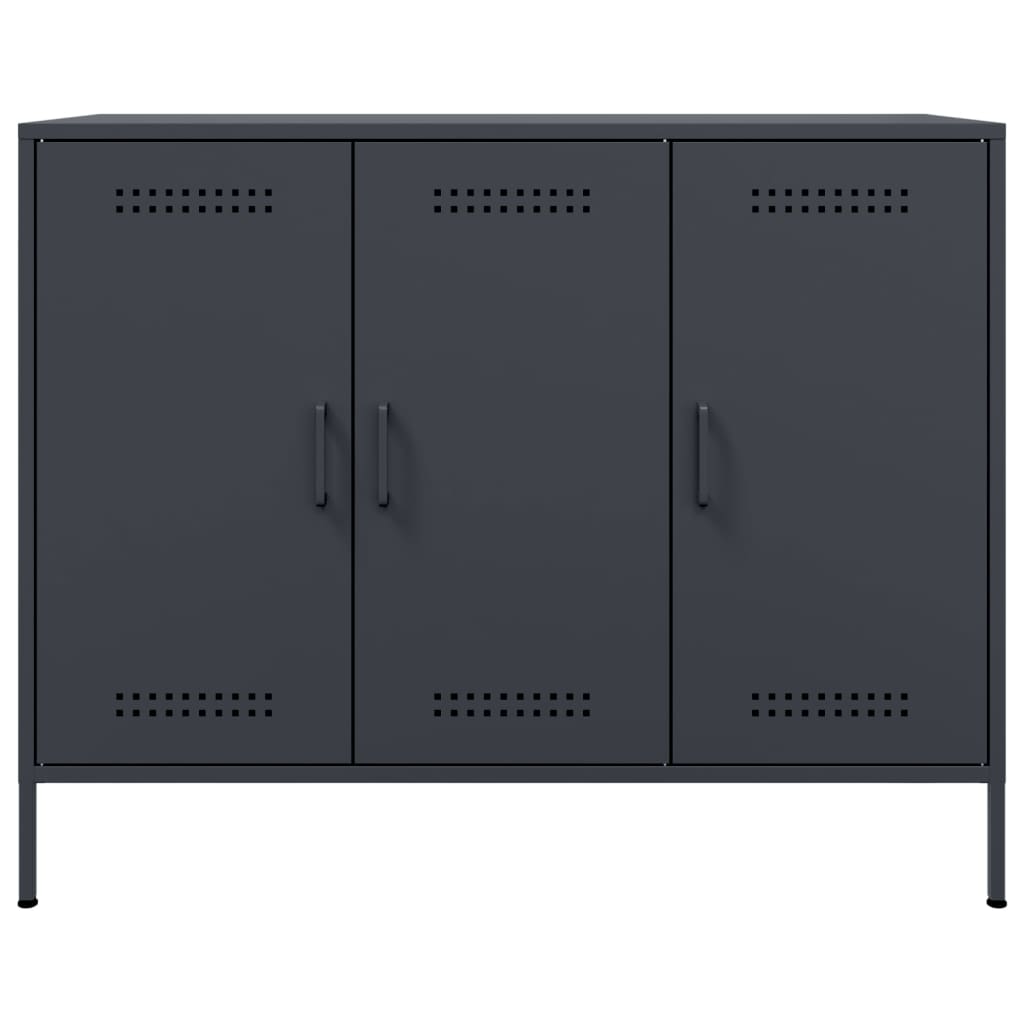 Dressoir 100,5x39x79 cm koudgewalst staal