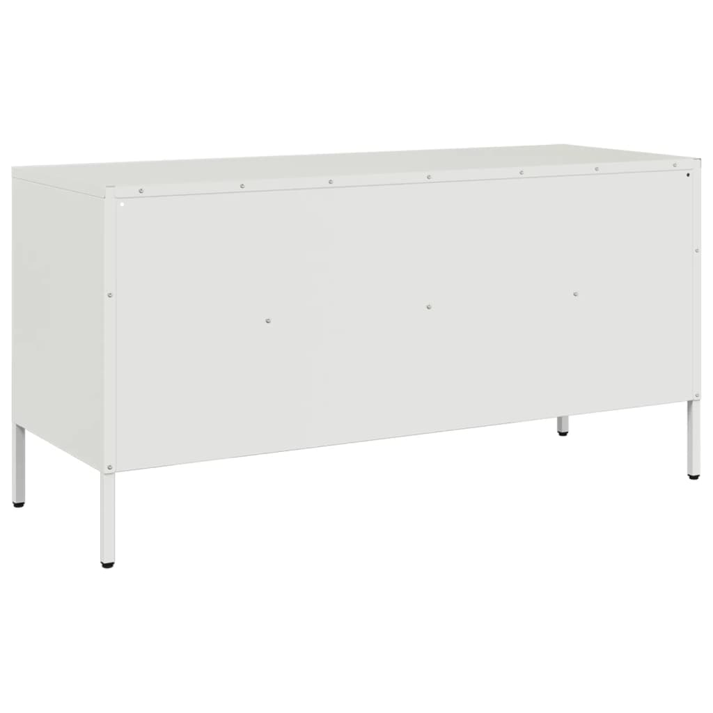 Tv-meubel 100,5x39x50,5 cm koudgewalst staal antracietkleurig