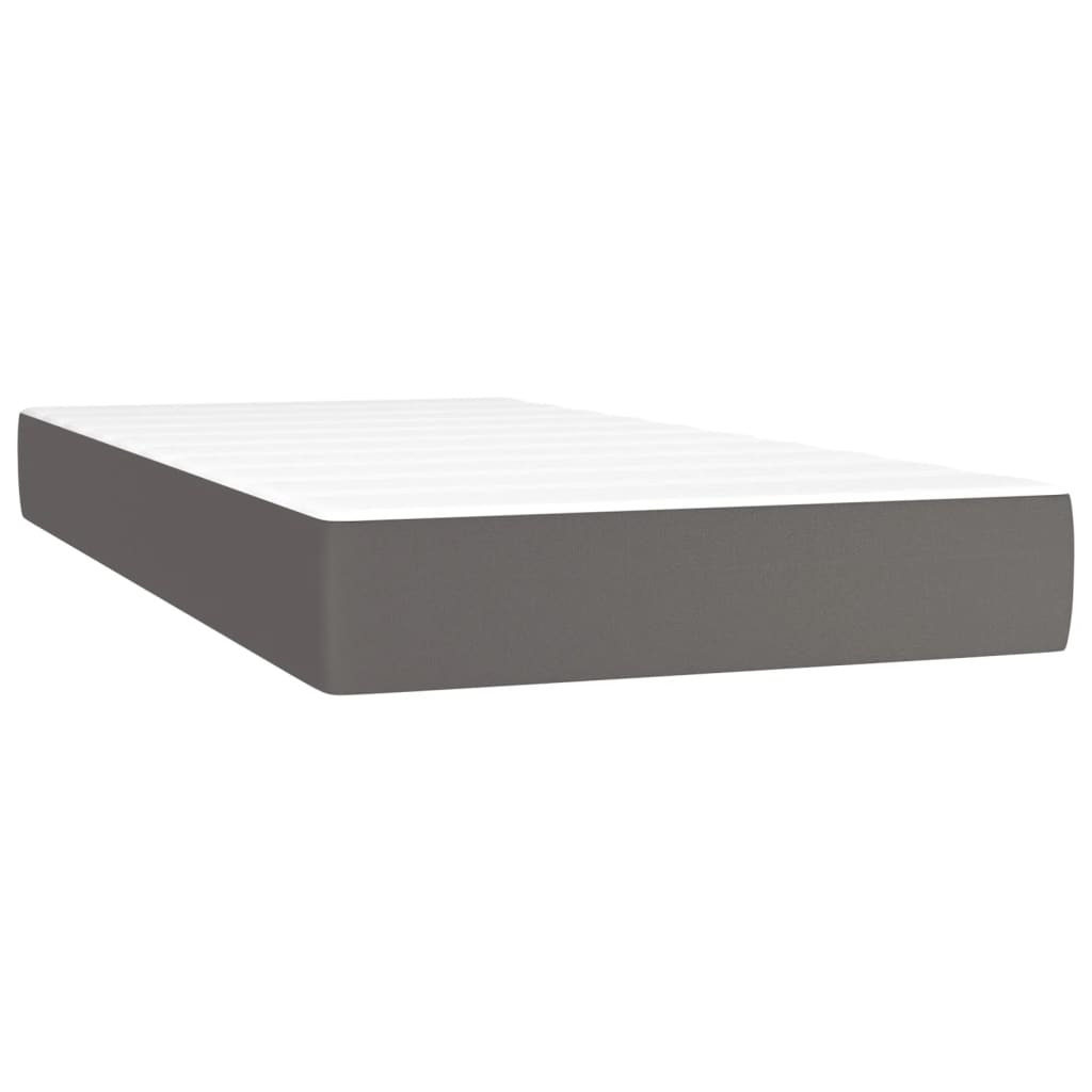 Boxspring met matras kunstleer 90x190 cm