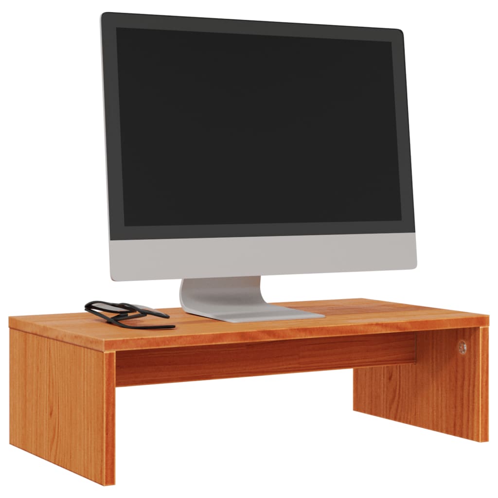 Monitorstandaard 50x27x15 cm massief grenenhout