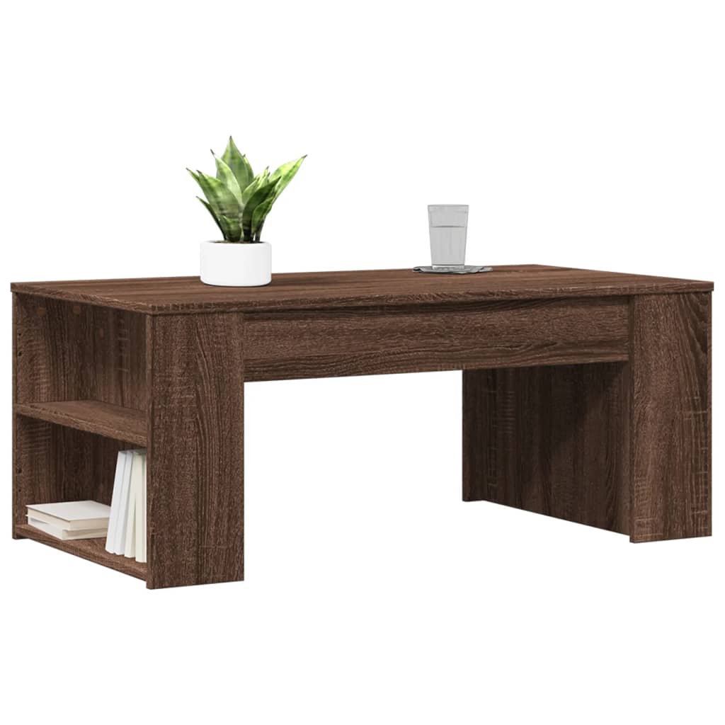 Salontafel 102x55x42 cm bewerkt hout