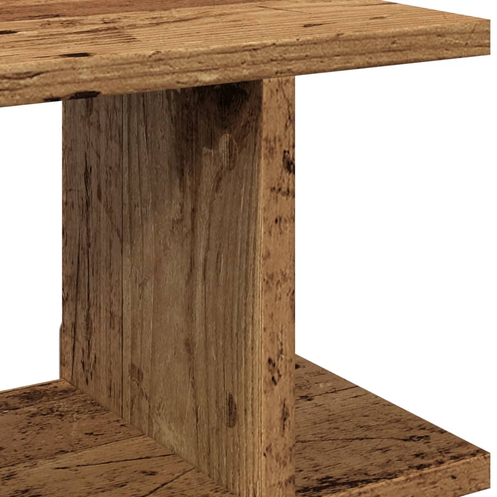 Wandschappen 2 st 75x18x20cm bewerkt hout artisanaal eikenkleur