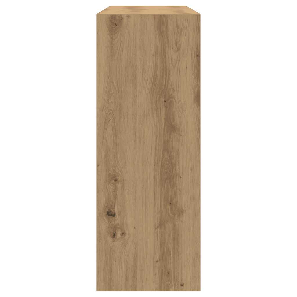 Wandtafel 105x30x80 cm bewerkt hout grijs sonoma eikenkleurig