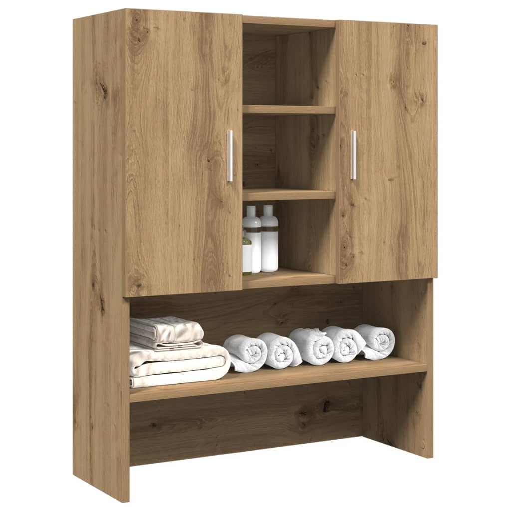 Wasmachinekast 70,5x25,5x90 cm oud houtkleurig