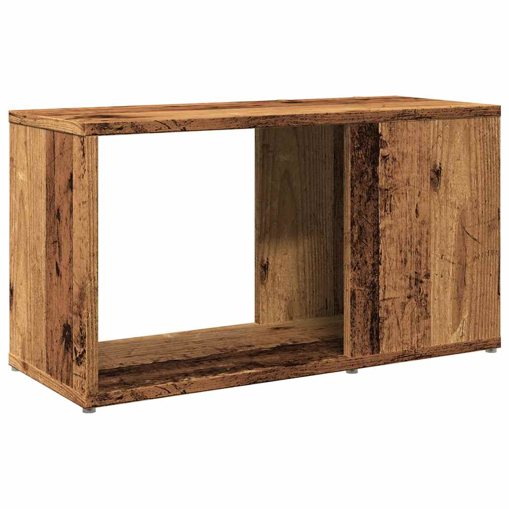 Tv-meubel 60x24x32 cm bewerkt hout oud houtkleurig