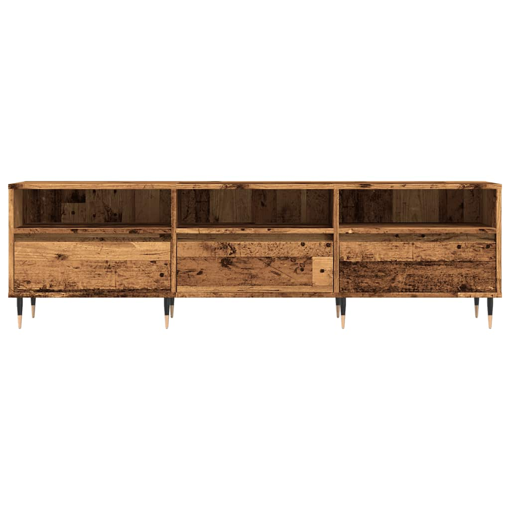 Tv-meubel 150x30x44,5 cm bewerkt hout gerookt eikenkleurig