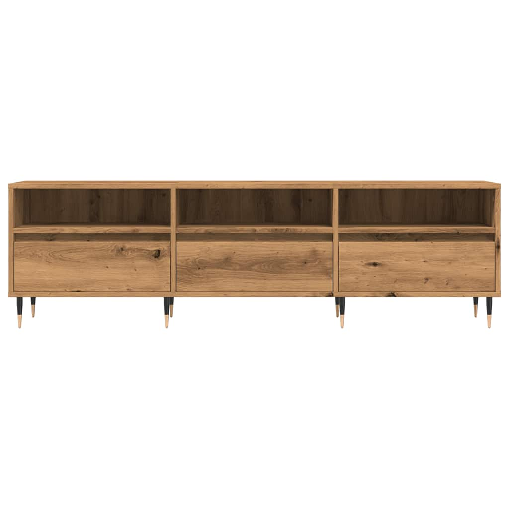 Tv-meubel 150x30x44,5 cm bewerkt hout gerookt eikenkleurig