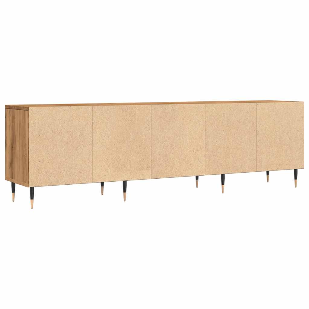 Tv-meubel 150x30x44,5 cm bewerkt hout gerookt eikenkleurig