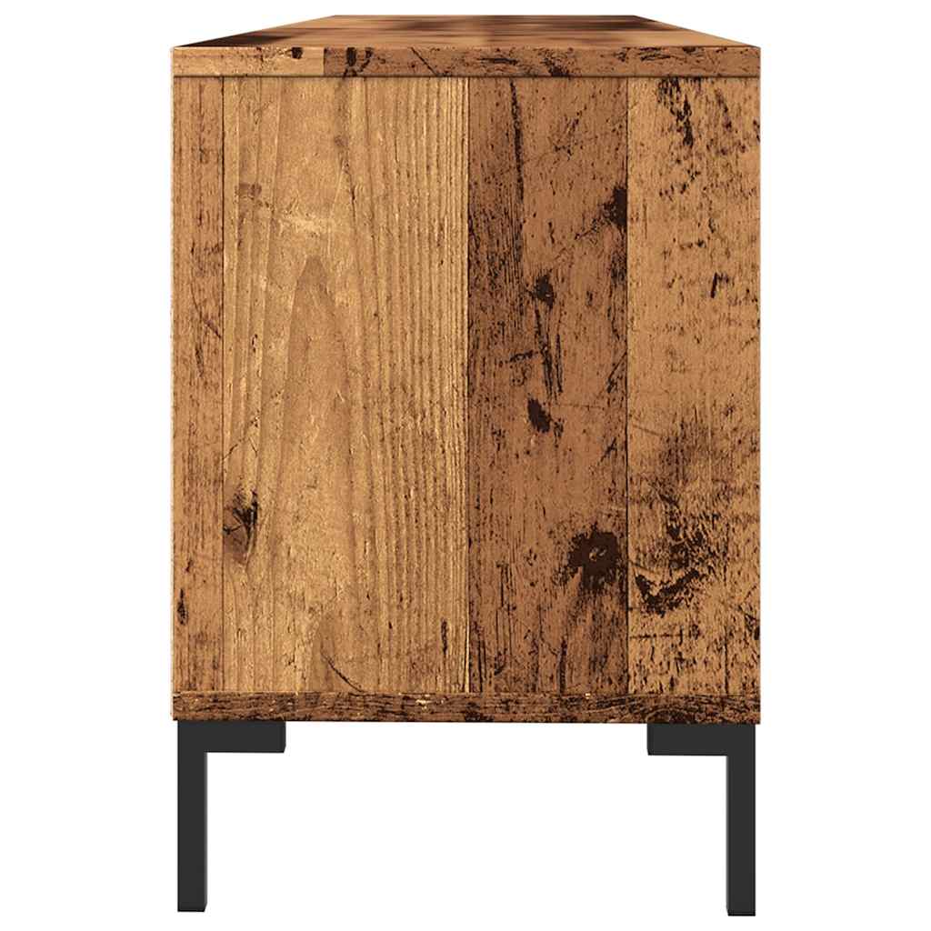 Tv-meubel 150x30x44,5 cm bewerkt hout artisanaal eikenkleur