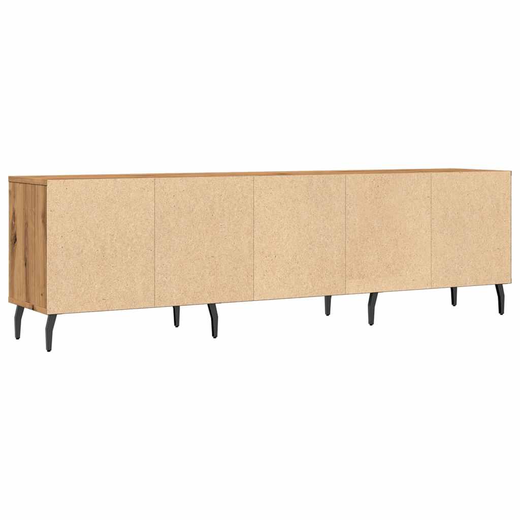 Tv-meubel 150x30x44,5 cm bewerkt hout oud houtkleurig