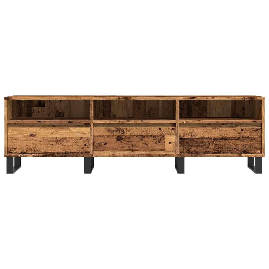 Tv-meubel 150x30x44,5 cm bewerkt hout gerookt eikenkleurig